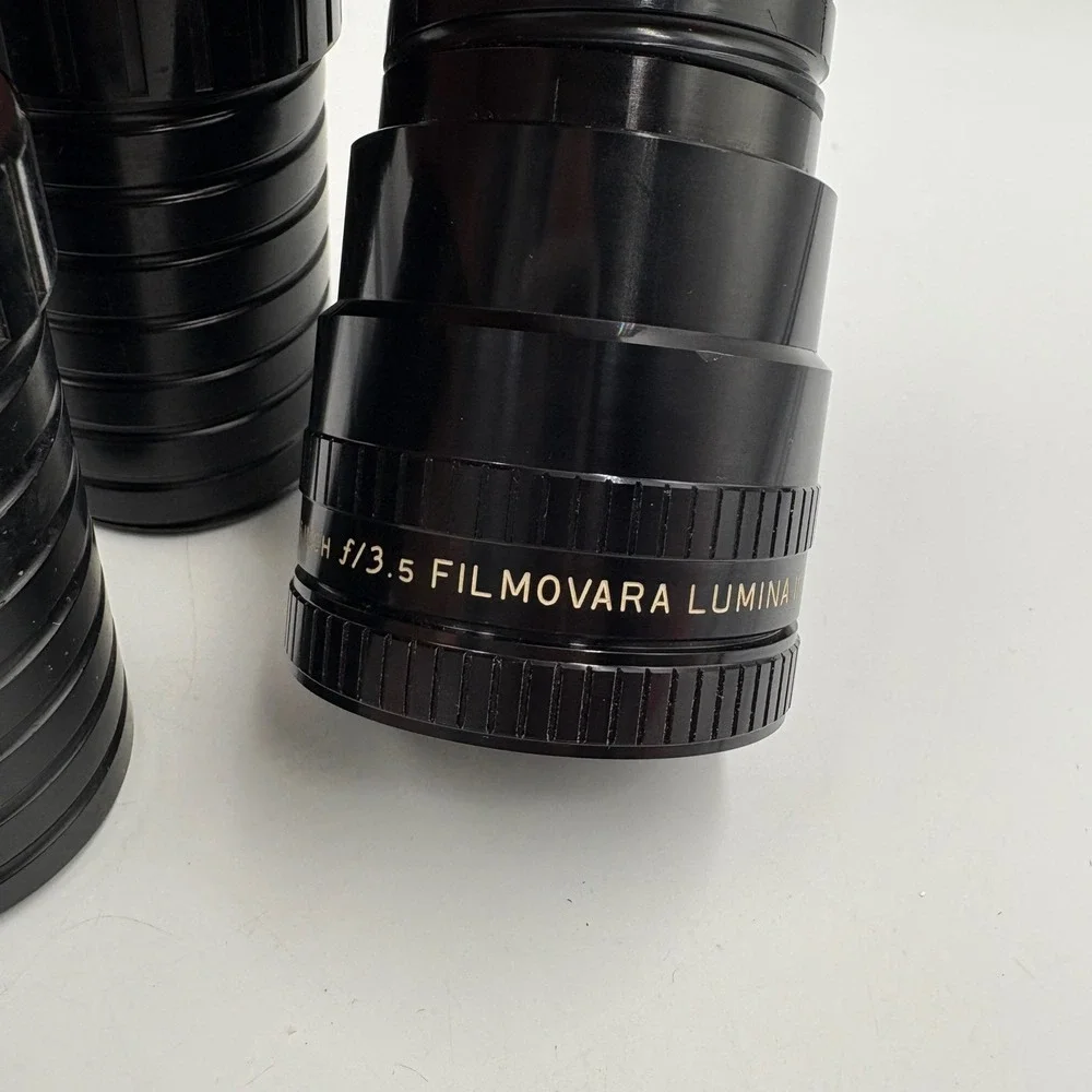 Vintage Bell & Howell Projector Lens Lot 3pc Good Filmovara Lumina II Luminar